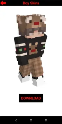 Boys Skins For Minecraft PE android App screenshot 0