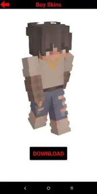 Boys Skins For Minecraft PE android App screenshot 3